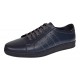 Pantofi barbati sport casual din piele naturala bleumarin ADTIMBL