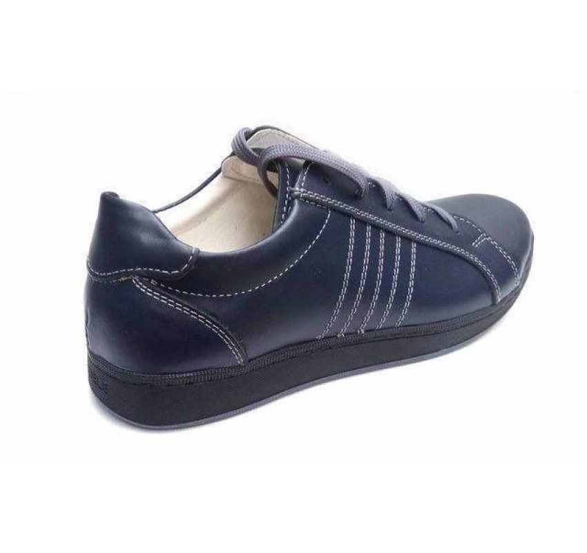 Pantofi barbati sport, din piele naturala bleumarin ADTIMBL