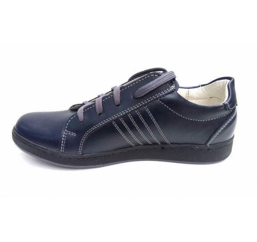 Pantofi barbati sport, din piele naturala bleumarin ADTIMBL