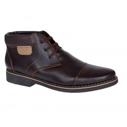 Oferta marinea 40 Ghete barbati casual din piele naturala Maro ALDOM