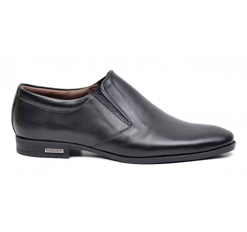 Pantofi barbati eleganti din piele naturala, Negru AMON2ELN