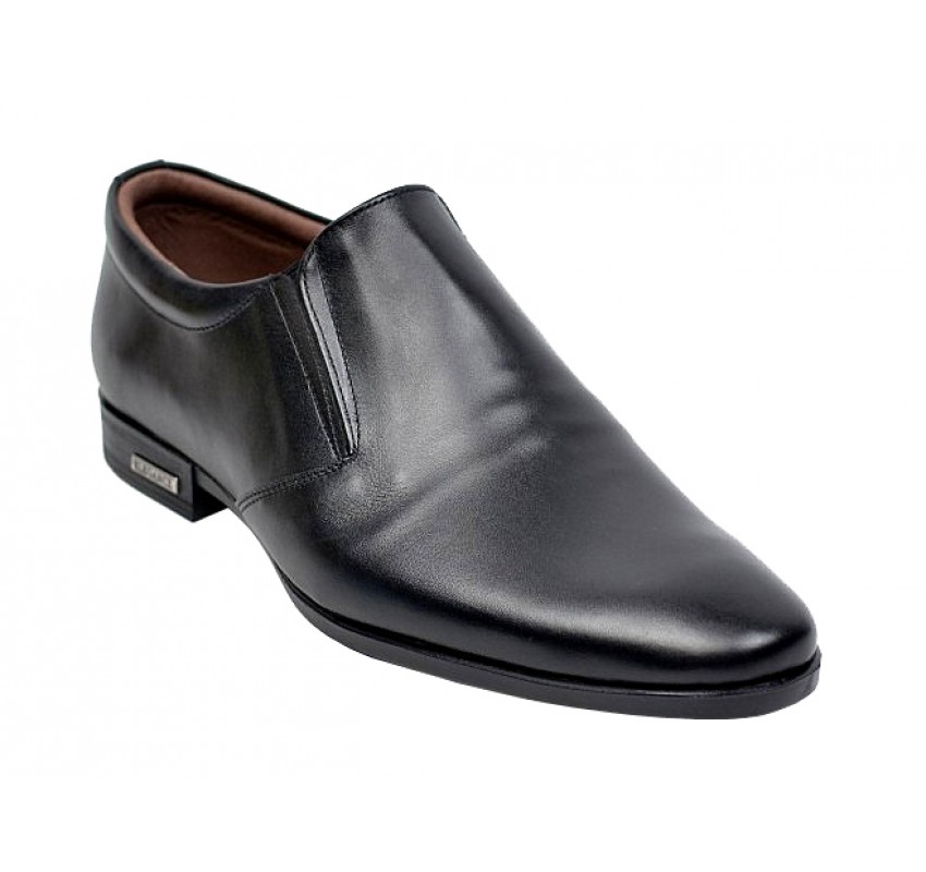 Pantofi barbati eleganti din piele naturala, Negru AMON2ELN