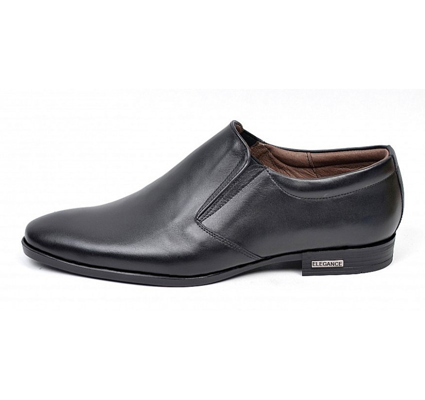 Pantofi barbati eleganti din piele naturala, Negru AMON2ELN