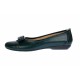 Marimea 39 Balerini dama casual din piele naturala de culoare verde inchis