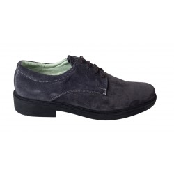 Pantofi barbati casual piele naturala intoarsa Alexander Rome - Arezo Gri Cenusiu Vel