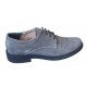 Pantofi barbati casual piele naturala intoarsa AREZO GRI VEL