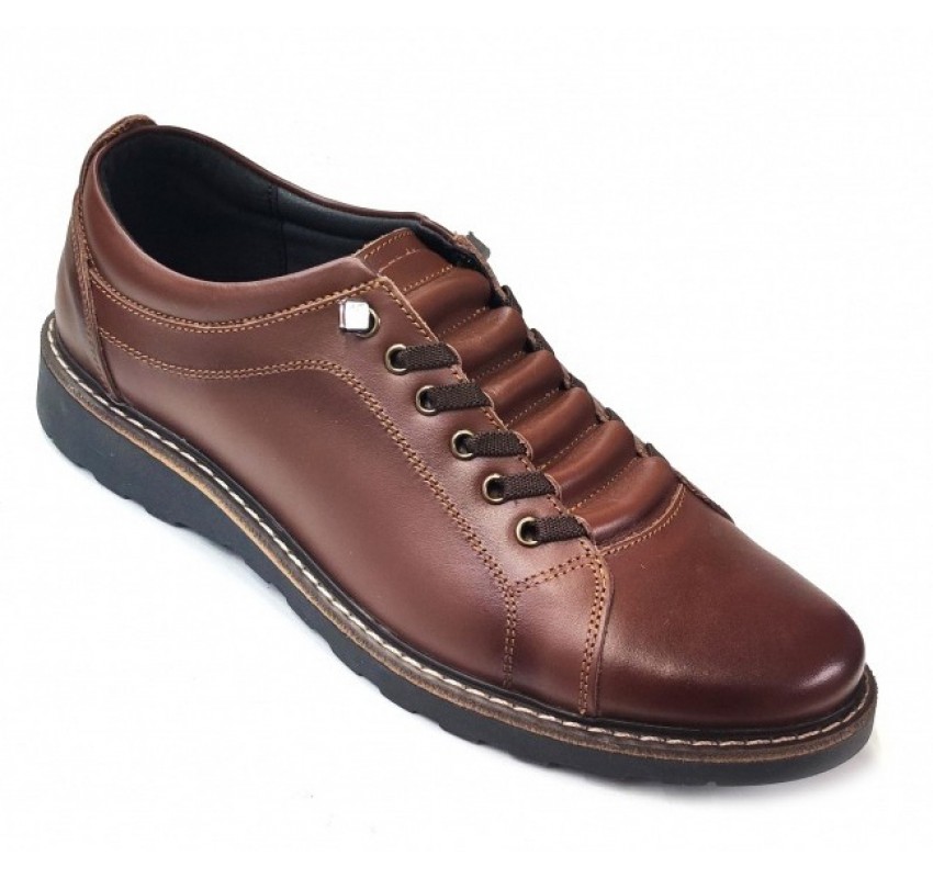 Pantofi barbati casual sport din piele naturala Marko Alb ASEA
