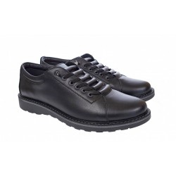 Pantofi barbati casual sport din piele naturala Marko Negru ASEN