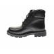 Bocanci barbati din piele naturala (imblanite) , negru, LYON - B28N