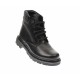 Bocanci barbati din piele naturala (imblanite) , negru, LYON - B28N