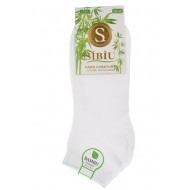 Ciorapi scurti pentu barbati, din bumbac premium, fara cusatura, alb , marime 43-46