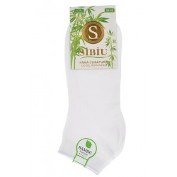 Ciorapi scurti pentu barbati, din bumbac premium, fara cusatura, alb , marime 43-46