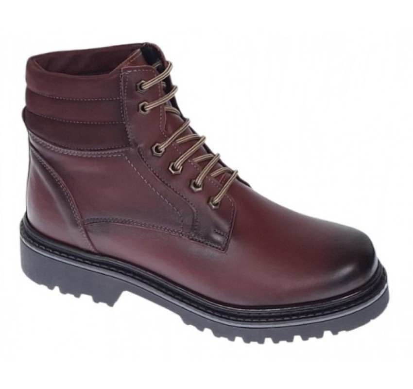 Bocanci barbati din piele naturala imblaniti, model iarna Cairo Bordeaux BOC330VIS Bocanci barbati din piele naturala imblaniti, model iarna Cairo Bordeaux BOC330VIS