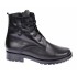 Ghete dama negre, imblanite, casual, elegante din piele naturala - BOC75N