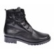Ghete dama negre, imblanite, casual, elegante din piele naturala - BOC75N