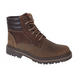 Bocanci barbati din piele naturala imblaniti model iarna MARKUS Maro BOCMBUFU7