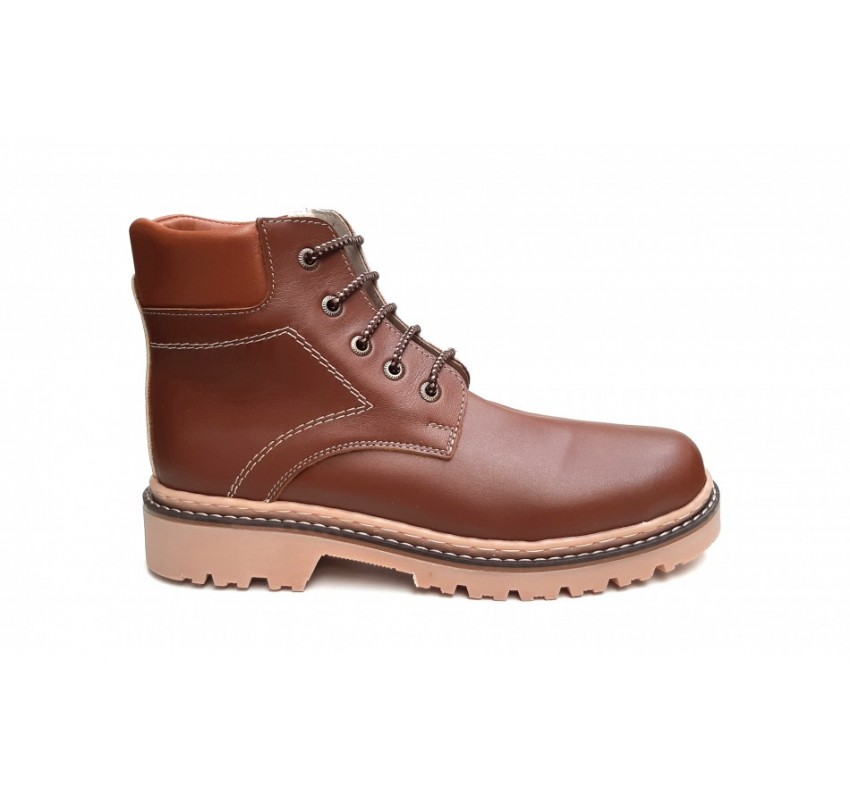 Bocanci barbati din piele naturala box (imblaniti), model iarna - MARKUS BOCMDBOX2