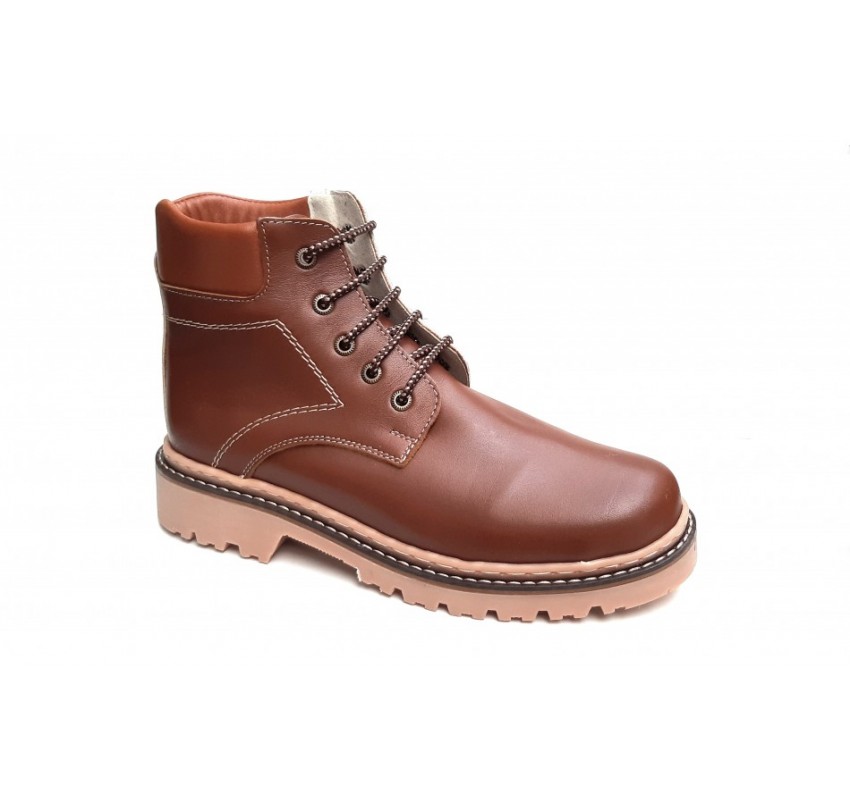 Bocanci barbati din piele naturala box (imblaniti), model iarna - MARKUS BOCMDBOX2