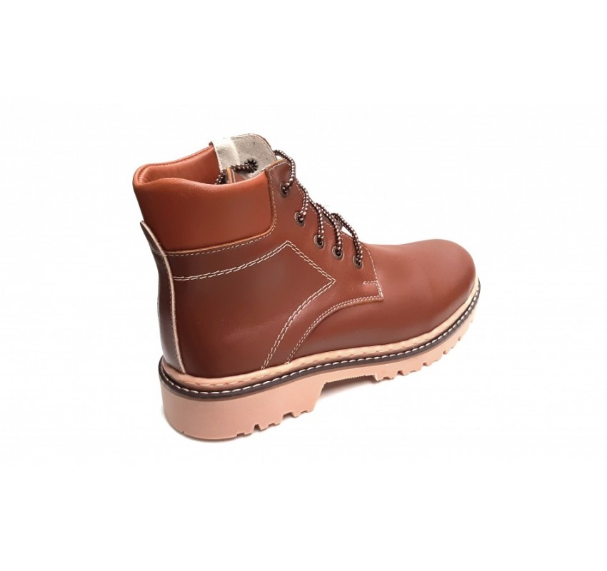 Bocanci barbati din piele naturala box (imblaniti), model iarna - MARKUS BOCMDBOX2