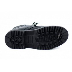 Bocanci barbati, negri, din piele naturala, imblaniti, model iarna MARKUS - BOCNBOXM3