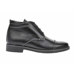 Ghete barbati din piele naturala casual - elegante Made in Romania - BOND2NEGRU