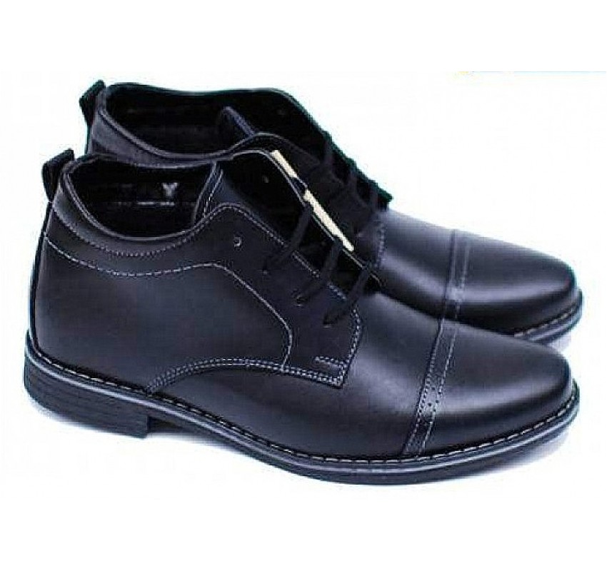 Oferta marimea 37 Ghete barbati din piele naturala imblanite BONDNBOX