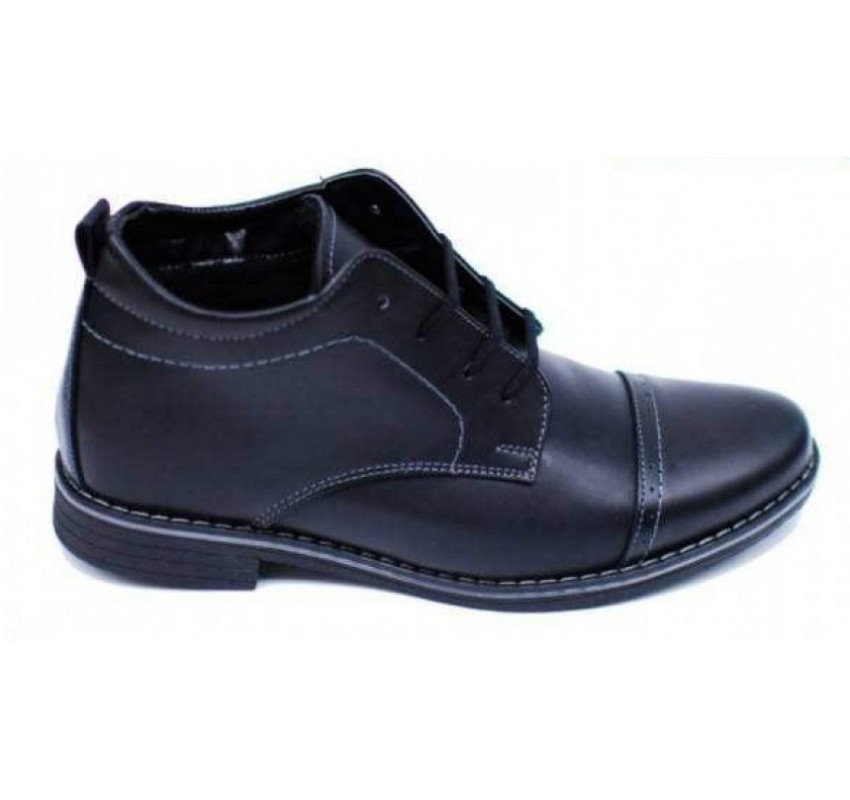 Oferta marimea 37 Ghete barbati din piele naturala imblanite BONDNBOX