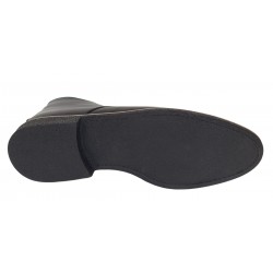 Ghete barbati casual din piele naturala de culoare neagra BONDSN