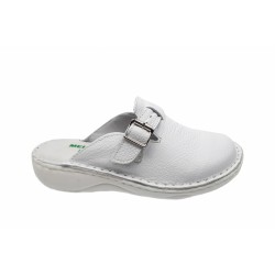 Saboti medicali femei, albi din piele naturala box, Med-Line BR127A Saboti medicali femei, albi din piele naturala box, Med-Line BR127A