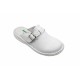 Saboti medicali dam albi din piele naturala box, Med-Line BR127ALB