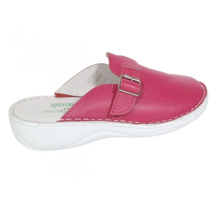 Saboti medicali femei din piele naturala Roz box, Med-Line BR127PINK