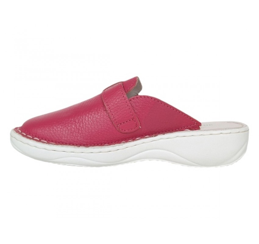Saboti medicali femei din piele naturala Roz box, Med-Line BR127PINK