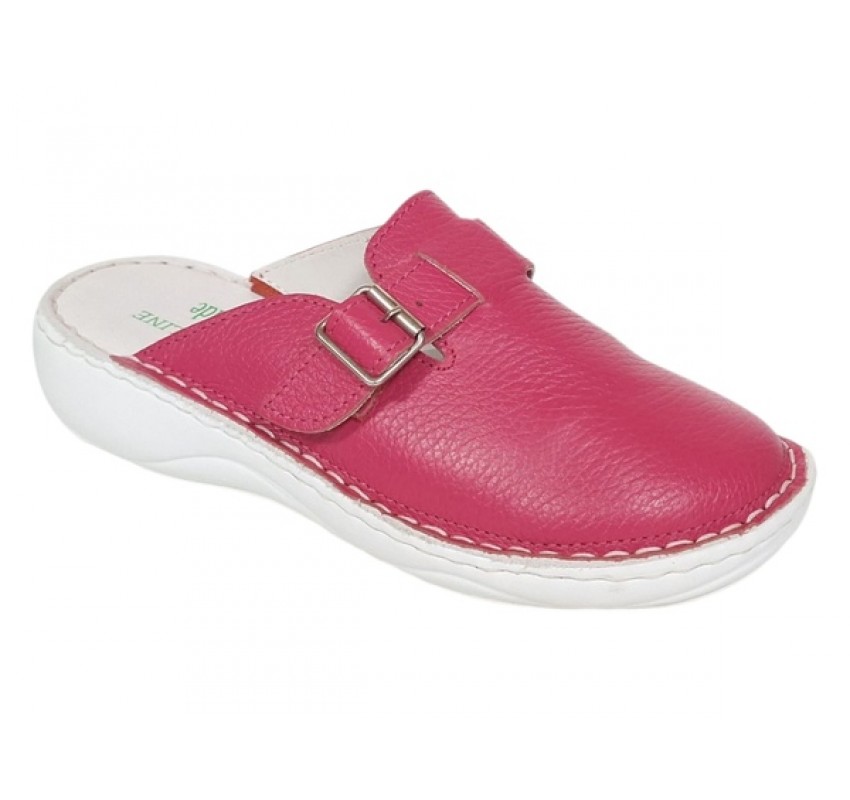 Saboti medicali femei din piele naturala Roz box, Med-Line BR127PINK