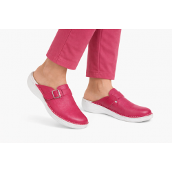 Saboti medicali femei din piele naturala Roz box, Med-Line BR127PINK