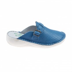 Saboti medicali dama din piele naturala Royal Blue Med-Line BR128BLUE