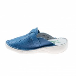 Saboti medicali dama din piele naturala Royal Blue Med-Line BR128BLUE