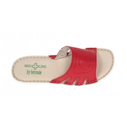Saboti medicali femei din piele naturala Med-Line BR137 Rosu Saboti medicali femei din piele naturala Med-Line BR137 Rosu