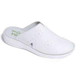 Saboti dama Med-Line din piele naturala BR298ALB Saboti dama Med-Line din piele naturala BR298ALB