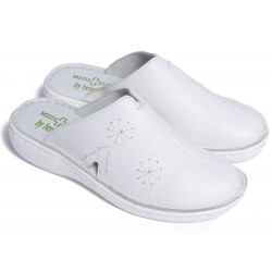 Saboti dama Med-Line din piele naturala BR298ALB Saboti dama Med-Line din piele naturala BR298ALB