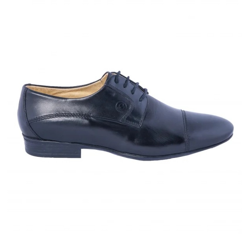 Pantofi barbati eleganti din piele naturala BRD113N - Negru