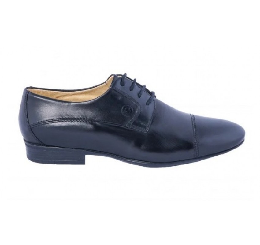 Pantofi barbati eleganti din piele naturala BRD113N - Negru
