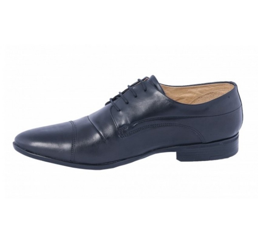 Pantofi barbati eleganti din piele naturala BRD160N - Negru