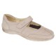 Pantofi dama Med-Line Ultra Confort din piele naturala bufo cu bareta BRD214BEJ