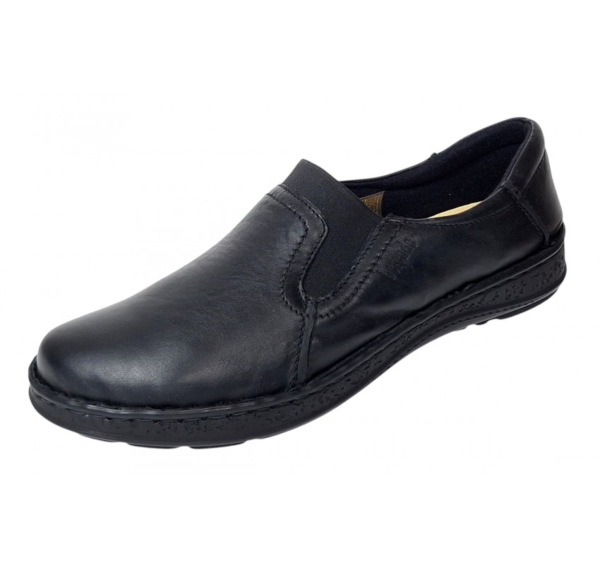 Pantofi dama medicali din piele naturala Ultra Confort Med-Line 278N Negru