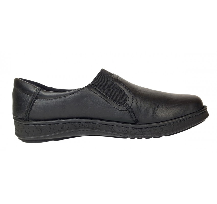 Pantofi dama medicali din piele naturala Ultra Confort Med-Line 278N Negru