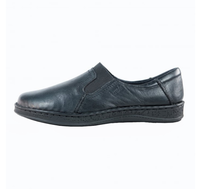 Pantofi dama medicali din piele naturala, ultra confort MED+LINE , BRD278N Negru