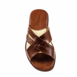 Papuci barbati din piele naturala - BRD312CON Coniac Papuci barbati din piele naturala - BRD312CON Coniac