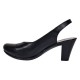 Pantofi dama eleganti slingback negru-rosu cu toc gros – design modern si confort 