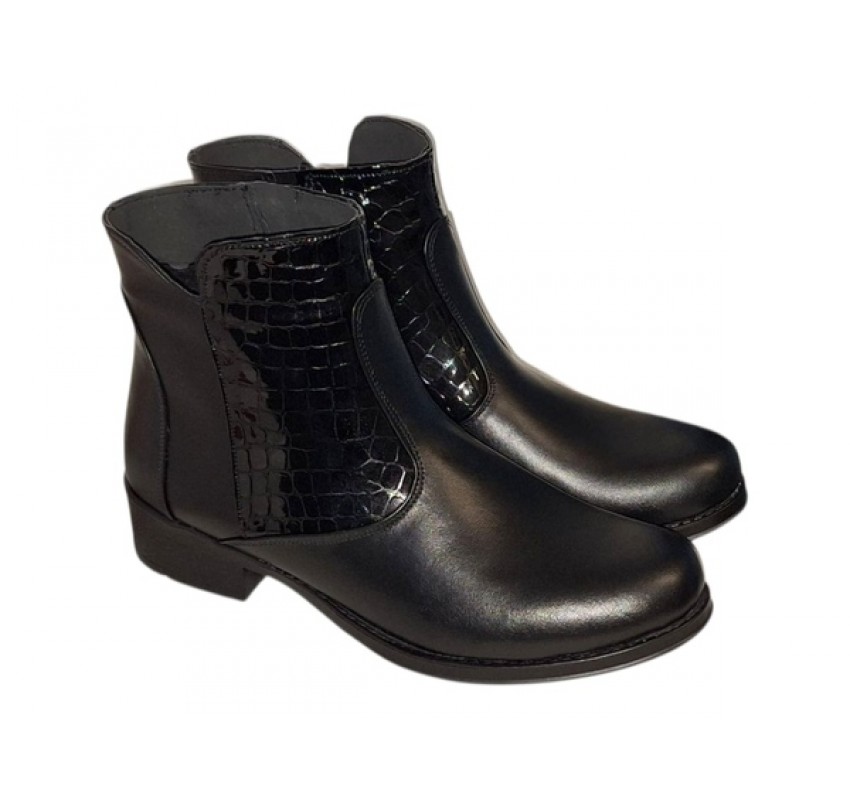 Ghete dama caual din piele naturala Imblanite BVS23NCR