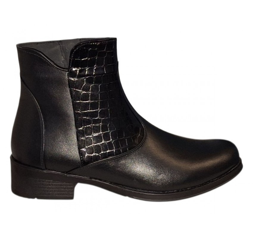 Ghete dama caual din piele naturala Imblanite BVS23NCR